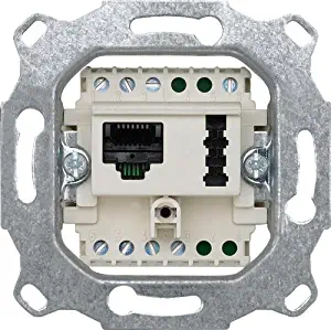 Merten 465709 Line 21 Combination Socket UAE/TAE, 8 (6) 6 °F + N, Line 21