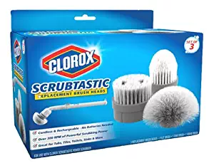 Clorox 1616 Scrubtastic Replacement Brush Heads (Set of 3),White