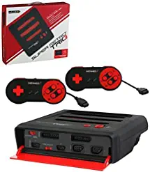 Retro-Bit Super RetroTRIO Console NES/SNES/Genesis 3-In-1 System - Red/Black