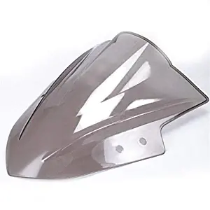 Double Bubble Windshield Windscreen for Kawasaki Ninja 300 EX300R 300R 2013-2017 (Smoke)