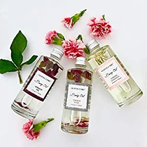 OLIVIA CARE Body Oils, Flavors: Apricot Fig, French Rose, Jasmine Gardenia -All Natural Perfume Fragrance & Body Oil Moisturizer, Rich in Vitamin E, K, Omega fatty Acids (3 Scents (1 Of Each))