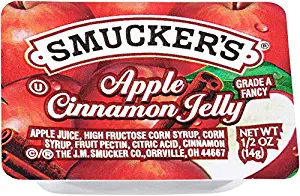 Smucker's Apple Cinnamon Jelly Portion Control, 0.5 Ounce (Pack of 200)