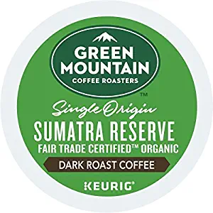 Green Mountain Coffee Roasters 4060 Fair Trade Organic Sumatran Extra Bold Coffee K-Cups, 24/box