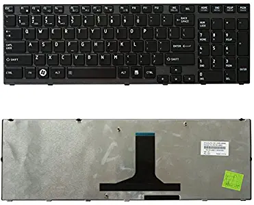 New Laptop Keyboard Replacement for Toshiba Satellite P755-S5120 P755-S5278 P755-S5395, US Layout Black Color